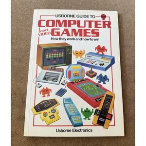 Vintage 1982 Computer & Video Arcade Games Guide Book Pac Man Asteroids Usborne